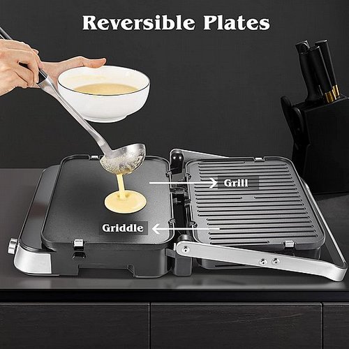 טוסטר גריל SMART MULTI CONTACT 6-IN-1 PRO GRILL fire 10Pro