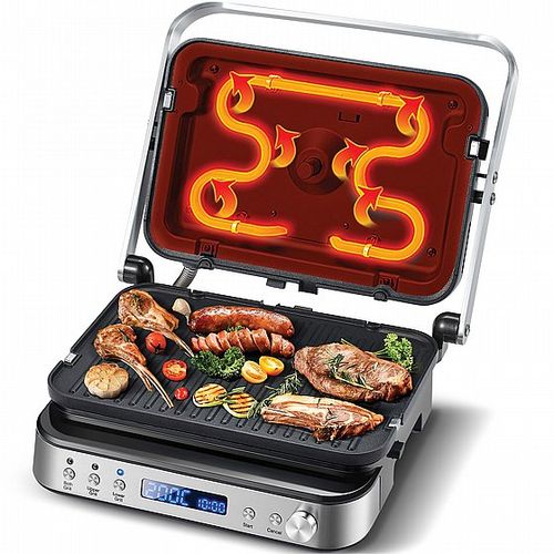 טוסטר גריל SMART MULTI CONTACT 6-IN-1 PRO GRILL fire 10Pro