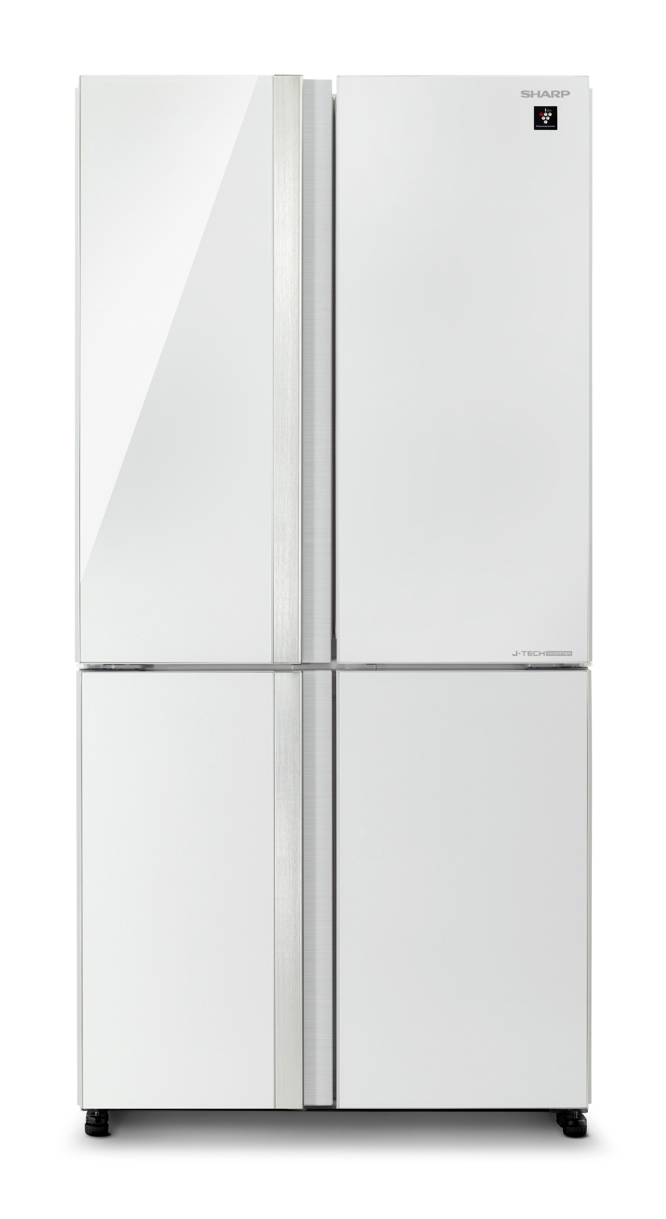 מקרר 4 דלתות 611 ליטר Sharp SJ-8841-BK זכוכית שחורה שארפ