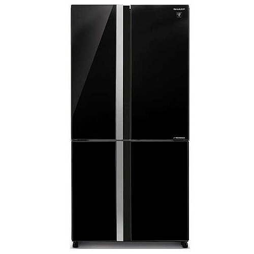 מקרר 4 דלתות 611 ליטר Sharp SJ-8841-BK זכוכית שחורה שארפ