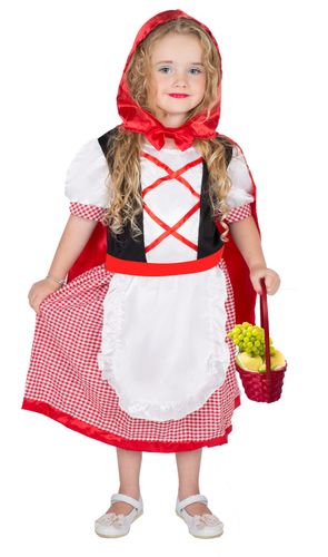 תחפושת כיפה אדומה לילדים במידה 6Y