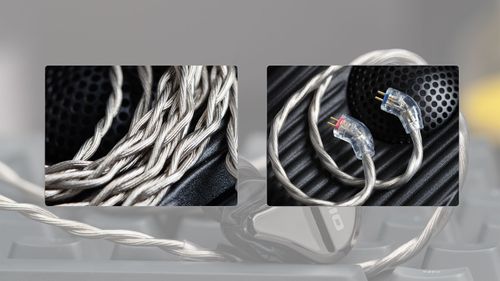 אוזניות Fiio JH5 HiFi היברידי 1DD+4BA עם כבל נשלף 2 פינים