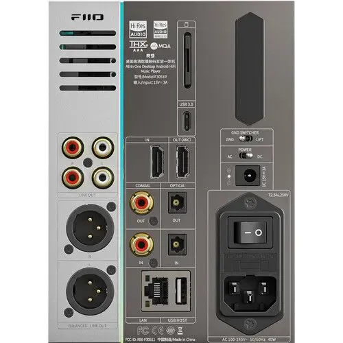 נגן מדיה סטרימר ומגבר אוזניות דגם FiiO R9
