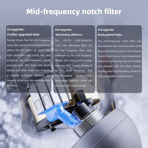 אוזניות IEM HiFi Fiio FH19