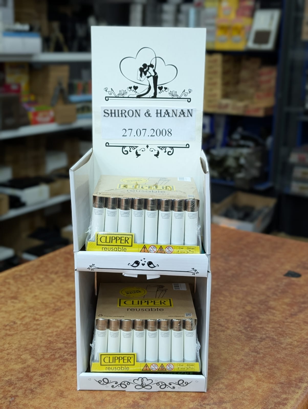 מעמד מצתים+96 מצתים קליפר חלקות