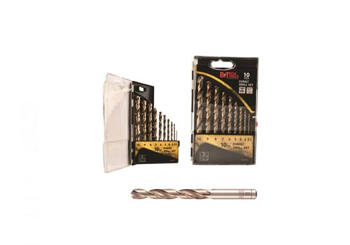 סט מקדחי  PRO M35 HSS COBALT כמות 10 יח'