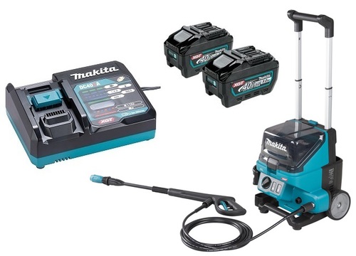 מכונת שטיפה בלחץ 40V נטענת עם 2 סוללות 5Ah ומטען MAKITA HW001G מקיטה