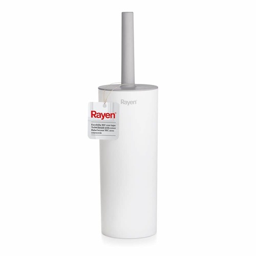 מברשת אסלה סגורה פרימיום בצבע לבן - RAYEN