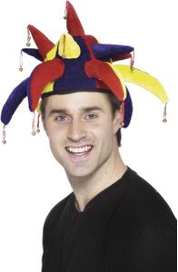 כובע ליצן פעמונים - צבעוני