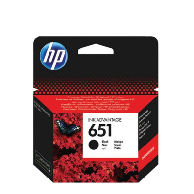 ראש דיו שחור HP 651