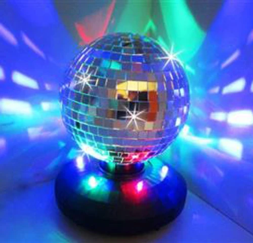 כדור דיסקו מראות צבעוני מסתובב Mirror Disco Ball