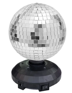 כדור דיסקו מראות צבעוני מסתובב Mirror Disco Ball