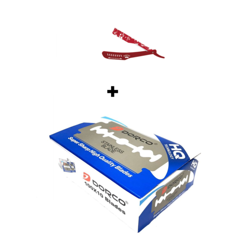 בלוק סכיני דורכו 10 קופסאות (2000 סכינים בבלוק)+ידית תער מסילה
