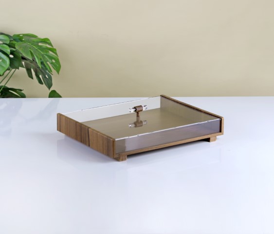 קופסת ממתקים עץ ואקריל - 40*31*10 ס"מ -Y.C.032828