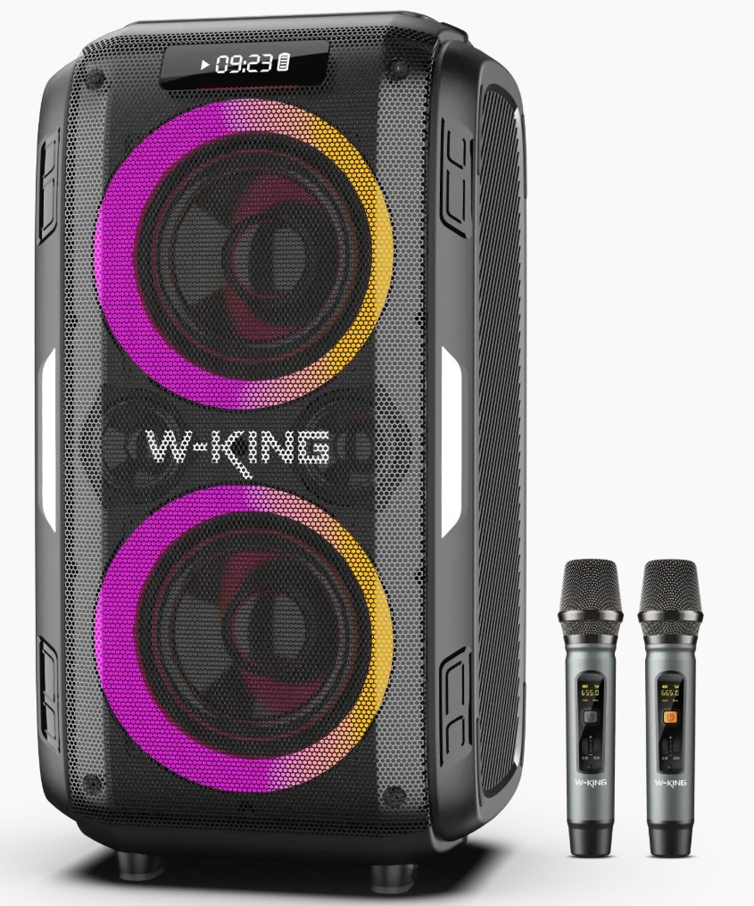 רמקול נייד עם מקרופון W-King T9 PRO 120W
