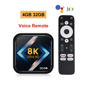 סטרימר אנדרואיד DQ08 Smart TV Box Android 13 4K Ultra HD 8K 32Gb RAM 4Gb