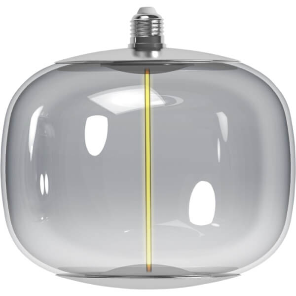 נורת "מדריד" זכוכית אפורה 2000K E27 4W 220*215mm