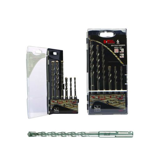 סט מקדחי SDS PLUS 75LR כמות 6 יח'