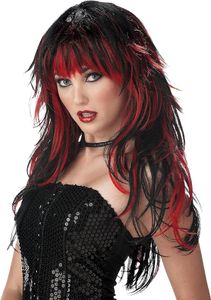 פאה ארוכה - שחור אדום