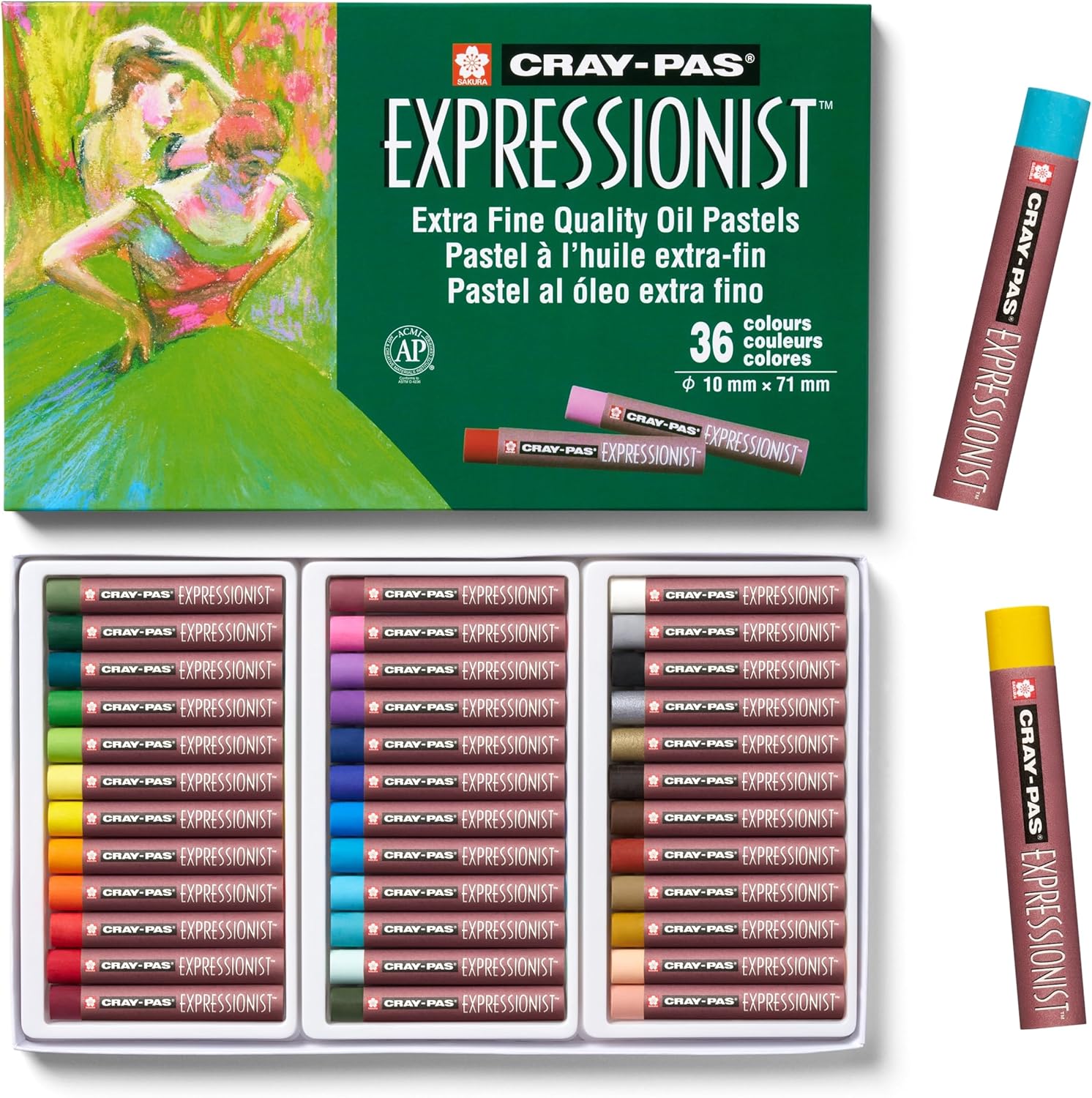 ערכת 36 פסטל שמן מקצועי, רך מאוד  CRAY-PAS סדרת EXPRESSIONIST