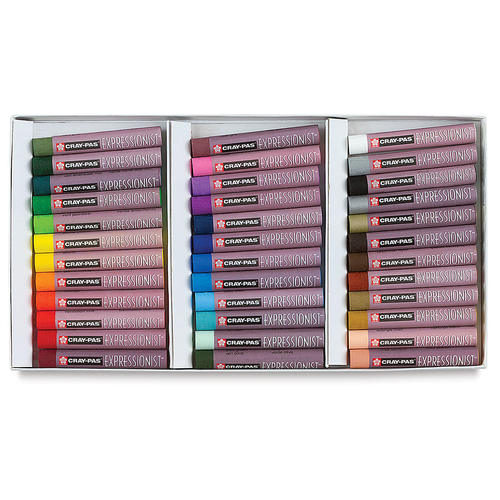 ערכת 36 פסטל שמן מקצועי, רך מאוד  CRAY-PAS סדרת EXPRESSIONIST