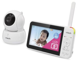 אינטרקום דיגיטאלי דו-כיווני לתינוק VM924 עם מסך "5, מצלמה מסתובבת וחישן טמפרטורה