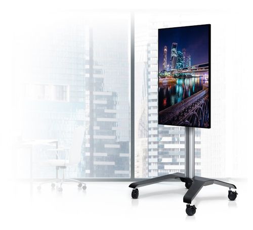 עגלה מעוצבת למסכים BT8566 - Flat Screen Trolley With Flip