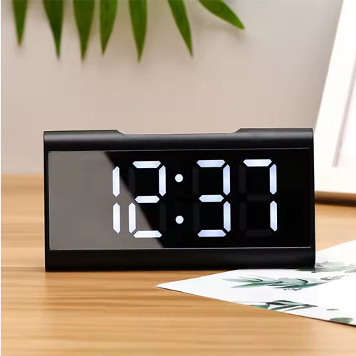 שעון שולחני דיגיטלי מעורר עם תאורת לד Led Mirror Clock NY8261