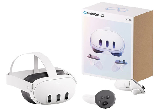 ‏משקפי מציאות מדומה Meta Quest 3 512G Oculus זמין במלאי