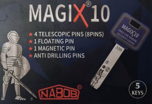 צילינדר דגם רב בריח ''נבוב'' MAGIX 10 מבוקר שכפול לשון 