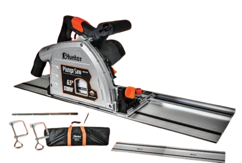 משור עגול מסילה 1200 וואט  6.5'' 165 מ''מ כולל תיק קליבות ופרופיל חיבור 100610-026 HUNTER