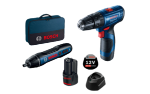 סט מברגה / מקדחה רוטטת BOSCH GSB 120-LI + מברג BOSCH GO