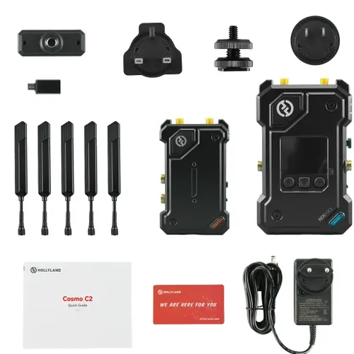 סט משדר ומקלט וידאו אלחוטי Hollyland Cosmo C2 HDMI/SDI