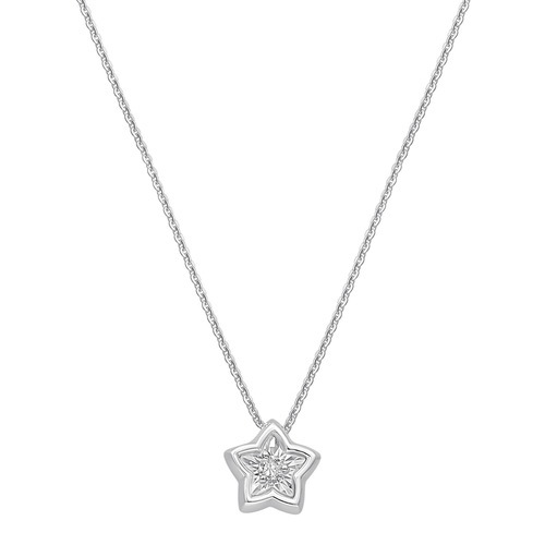 שרשרת ותליון יהלומים מזהב 14K