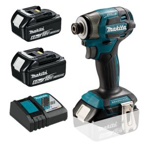 סט מברגת אימפקט 18V נטענת DTD173 +זוג סוללות 6A + מטען מהיר + מזוודה  מקיטה - יבואן רשמי 