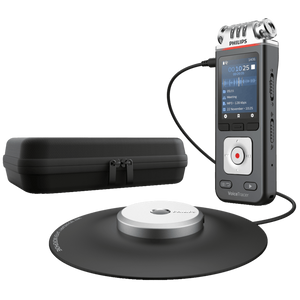 טייפ מנהלים מקליט דיגיטאלי פיליפס PHILIPS DVT8115 8GBP הכולל 3 מיקרופונים + מיקרופון 360 מעלות תמיכה בתוכנה SEMBLY AI