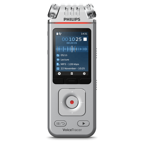 טייפ מנהלים מקליט דיגיטאלי פיליפס PHILIPS DVT4115 8GB הכולל 3 מיקרופונים תמיכה בתוכנה SEMBLY AI