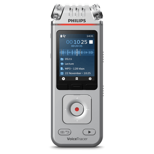טייפ מנהלים מקליט דיגיטאלי פיליפס PHILIPS DVT4115 8GB הכולל 3 מיקרופונים תמיכה בתוכנה SEMBLY AI