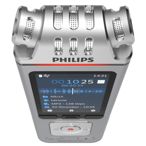 טייפ מנהלים מקליט דיגיטאלי פיליפס PHILIPS DVT4115 8GB הכולל 3 מיקרופונים תמיכה בתוכנה SEMBLY AI
