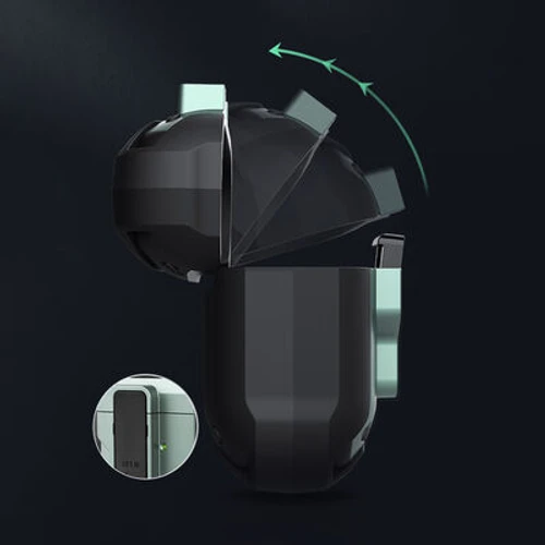 כיסוי קשיח לאוזניות WIWU Mecha AirPods Pro שחור-כחול
