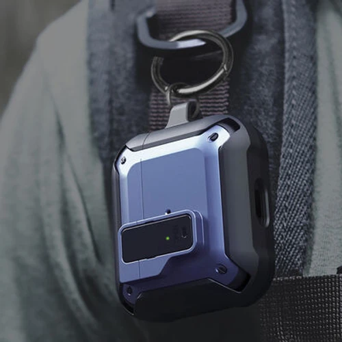 כיסוי קשיח לאוזניות WIWU Mecha AirPods Pro שחור-כחול