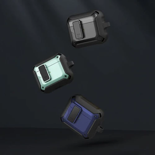 כיסוי קשיח לאוזניות WIWU Mecha AirPods Pro שחור-כחול