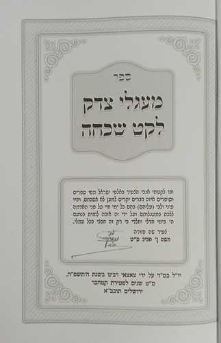 מעגלי צדק - לקט שכחה