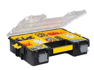 אורגנייזר פרו עמוק Stanley FATMAX עם 10 תאים נשלפים ומכסה שקוף מפוליפרופילן