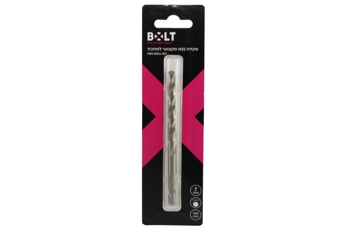 מקדח HSS מקצועי ק.ביט 7 מ"מ HSDB7 מבית BOLT