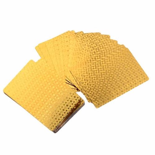 חפיסת קלפים בצבע זהב GoldenCards יורו/דולר