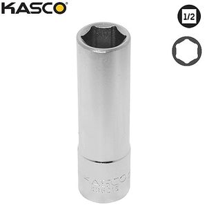 בוקסה עמוקה 6 פינות הינע 1/2″ מידה 28 מ״מ CR-V – חיבור עמיד ומדויק – KASCO K-36228