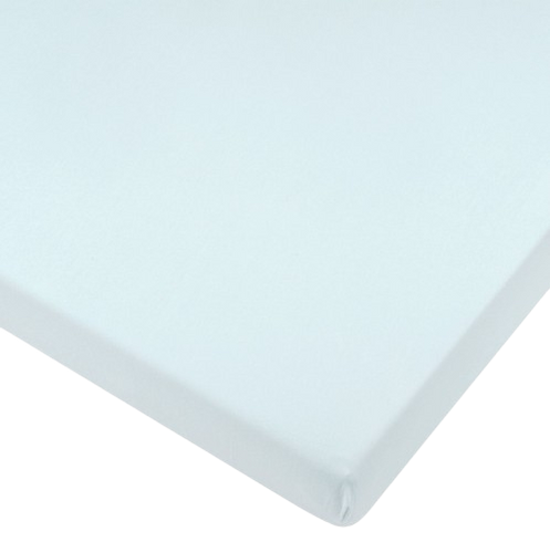 סדין בודד לעריסת תינוק מבד ג'רזי 100% כותנה - תכלת