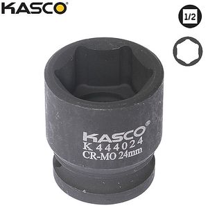 בוקסה שחורה 6 פינות הינע 1/2″ מידה 26 מ״מ CM – KASCO K-444026