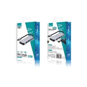 C-06 – HDMI+2xUSB+USB-C מתאם טייפ-סי למחשב